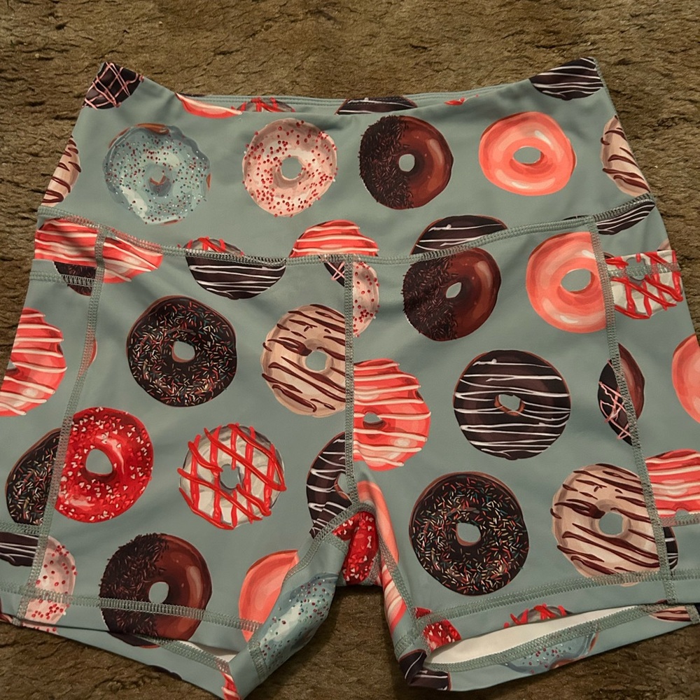 Muscle & Donuts donut shorts.